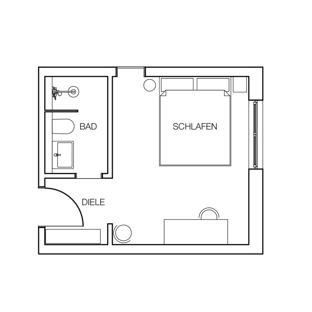 Grundriss Doppelzimmer